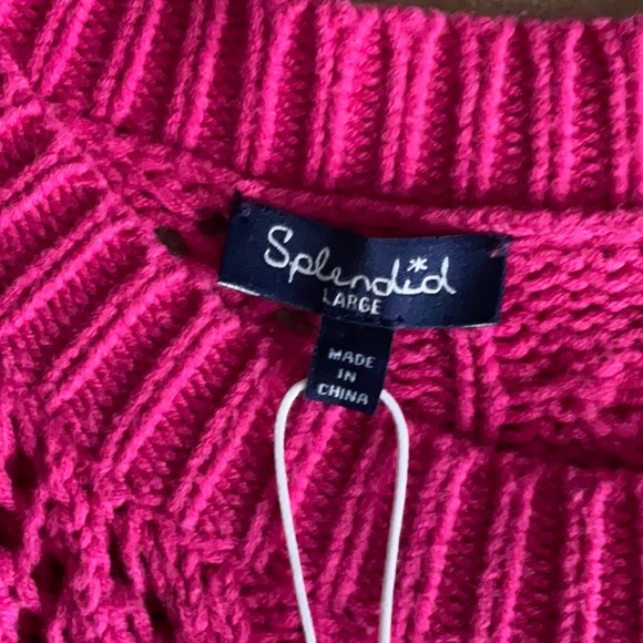 Splendid hot pink sweater brand new - Picture 10 of 11